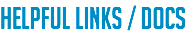 Helpful links / docs